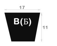 Приводной ремень клиновой классический B - сечение