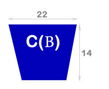 Приводной ремень клиновой классический C - сечение